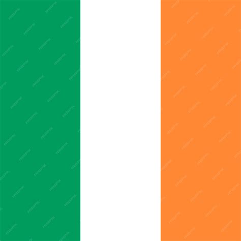 Premium Vector | Ireland flag official colors vector illustration