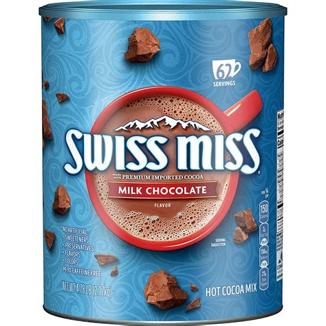 Swiss Miss Milk Chocolate Flavor Hot Cocoa Mix, 4.78 Lb Canister ...