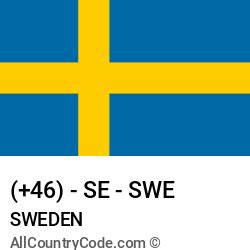 Image result for Sweden Country Code