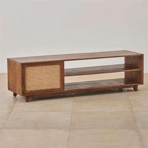 Buy Cane Connection Mango Wood TV Unit - Brown from Home Centre at just ...