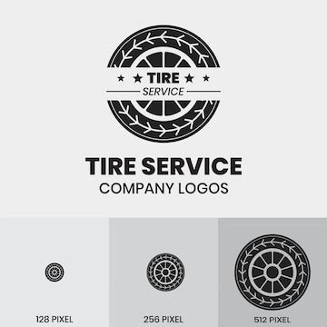 Vehicle wheel logo design for wheel service business | Premium Vector