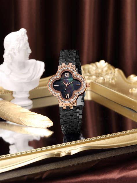 French Connection Floruxe | Analog Display | Black Mother of Pearl Dial ...