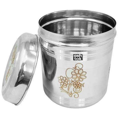 Stainless Steel Storage Boxes, Boxes With Lids, Pack Of 5 – Ashtok