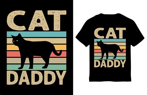 Cat Daddy T Shirt Design Graphic by Mohsin Uddin · Creative Fabrica
