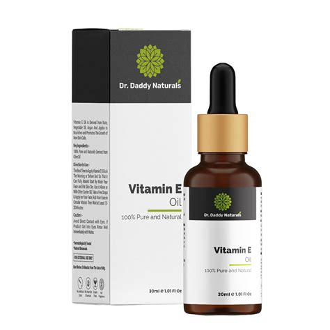 Buy Dr. Daddy Naturals Vitamin E Face Oil - 30 ml | Cold Pressed Oil ...