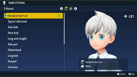 All hairstyles in Pokémon Scarlet and Violet