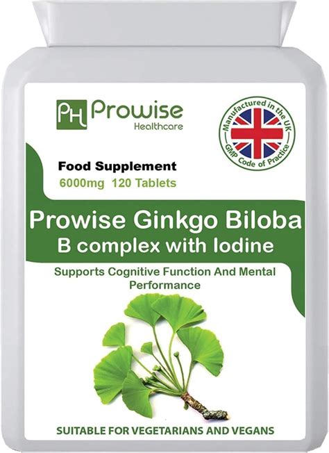 PH PROWISE Healthcare Ginkgo Biloba 6000mg with Vitamin B Complex ...