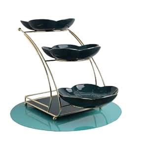 Swasha 2Tier Ceramic Cake Luxury Fruit Display Dessert Display and ...