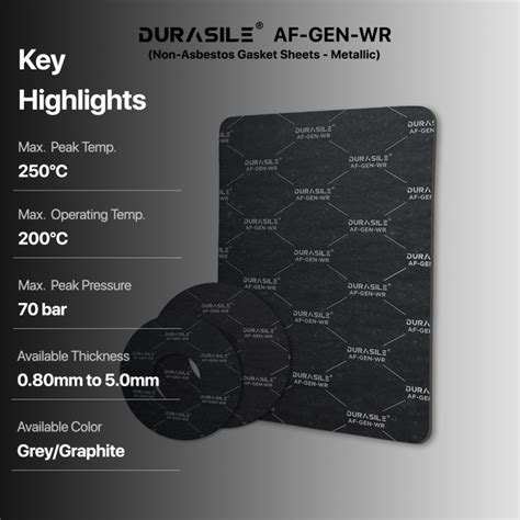 DURASILE AF-GEN-WR (Non Asbestos Gasket Sheet - Metallic) Manufacturer ...