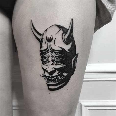 66 Amazing Oni Mask Tattoos For 2024!