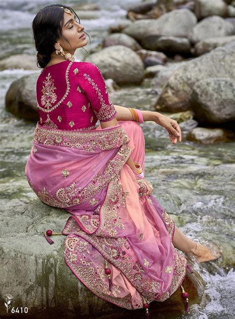 Marriage Function Wear Pink Silk Sari | Traditional Indian Ethnic Sari