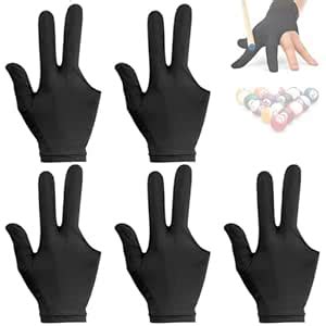 Proberos® 5Pcs Snooker Gloves for Men/Women, Breathable Spandex ...