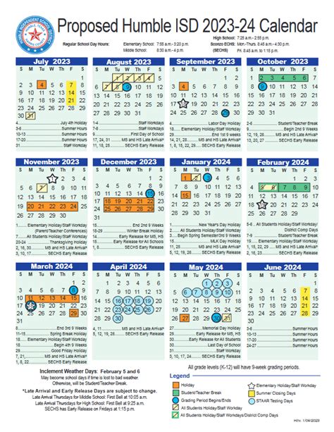 Humble Isd 2025 26 Calendar