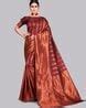 Buy Maroon Sarees for Women by SATRANI Online | Ajio.com
