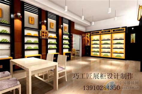 茶叶展柜图片-玻璃图库-中国玻璃网