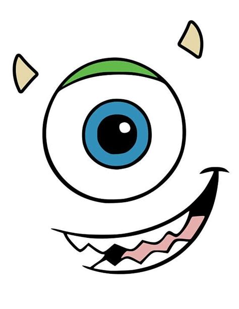 Mike Wazowski Eye Printable - Printable Free Templates