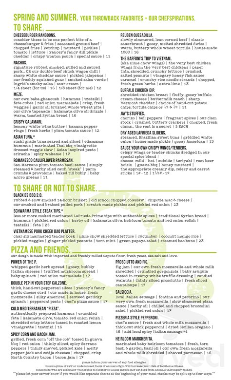 Blackie's Menu - Smithfield, Rhode Island | Sirved