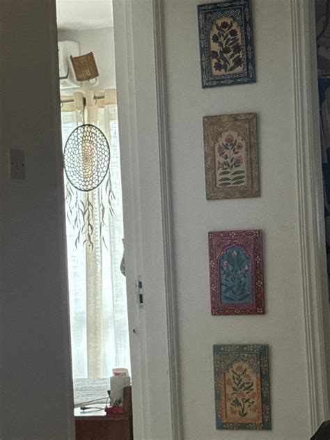 Assorted Handpainted Wooden Wall Frames Set of 3 | Atrangi Studio