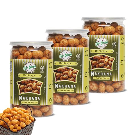 Go Real Premium flavoured (Barbeque) Fox Nuts (Phool Makhana) Lotus ...