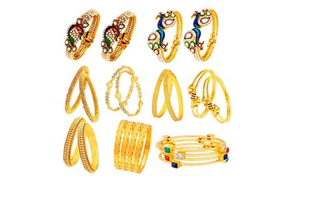 Buy Sukkhi Stunning Pearl Gold Plated Peacock Meenakari Bangle Set ...