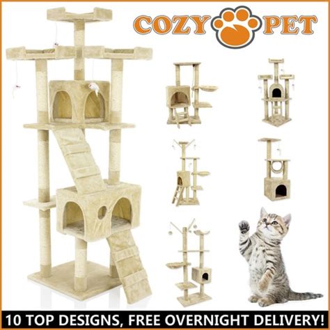 Buy Cozy Pet Cat Trees Scratching Post Heavy Duty Sisal Kitten Activity ...