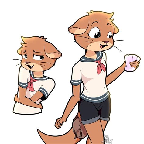 Otter (OC from @Jayrnski, drawn by me) : r/furry