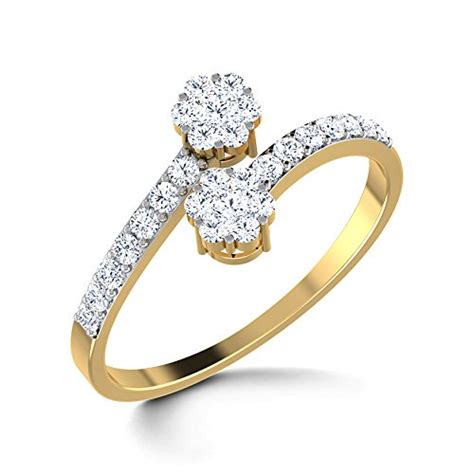 CaratLane 18K Yellow Gold and Diamond Ring : Amazon.in: Fashion