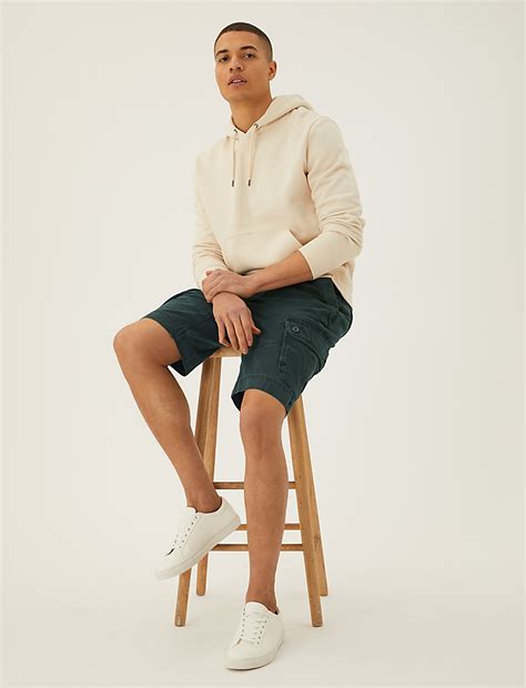 Buy Pure Cotton Printed Cargo Shorts at Marks & Spencer
