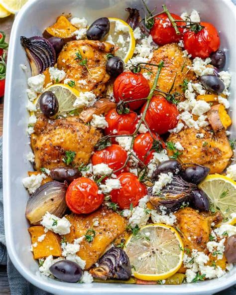 Super Delicious Greek Chicken Bake Recipe | Healthy Fitness Meals