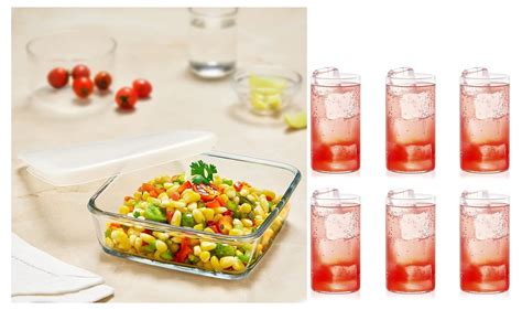 Buy Borosil Square Glass Baking Dish with Lid Microwave Safe & Oven ...