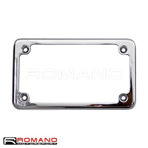 Chrome License Plate Frame 4"x7" Holder Number Brackets Tag Cover For ...