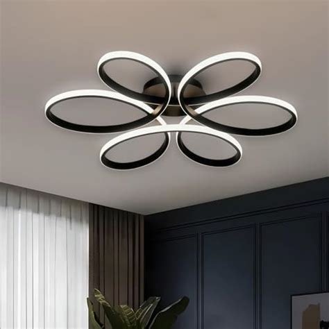 Buy Smartway® Hexaring 74W LED Ceiling Chandelier | 3 Light Modes (Warm ...