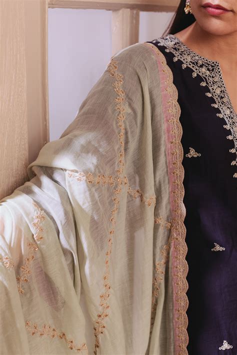 Tri Colour Purple Rangoli Set – Misri By Meghna Nayyar