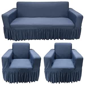 Gifts Island® Sofa Cover 5 Seater Fully Covered Universal Polycotton ...