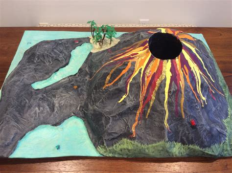 DIY Paper Mache Volcano