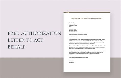Authorization letter for birth certificate in Word, Google Docs, Pages ...