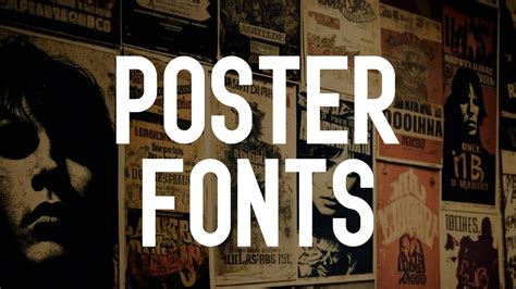 Cool Fonts For Posters