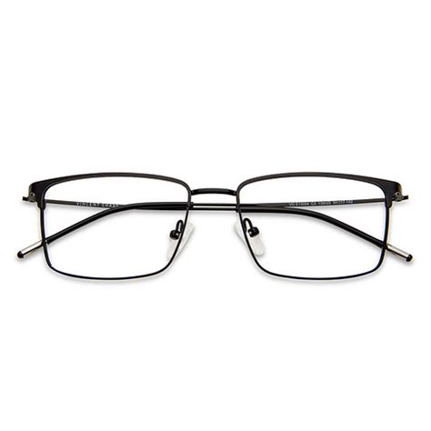 Black Full Rim Rectangle Vincent Chase SLEEK STEEL VC E13054-C3 Eyeglasses