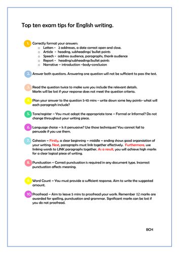 Image result for Exam Tipscomposition Tips