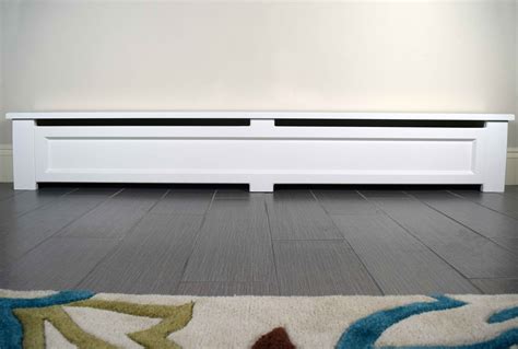 Shaker Style Wood Baseboard Cover Kit for 5 ft. in White | Baseboard ...