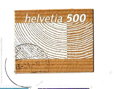 Wood Stamp From Switzerland – 2004. – Stamp Digest