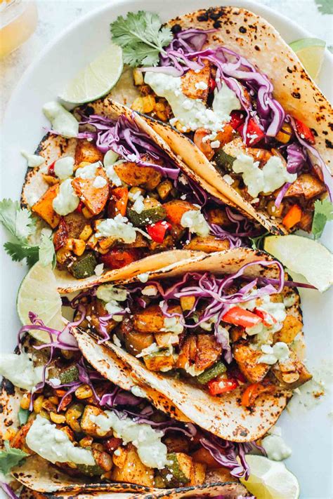 Vegetable Tacos Recipe | Deporecipe.co