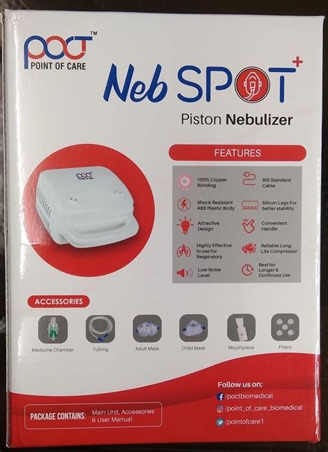 POCT Portable Nebulizer Machine & Parts, For Nebulization, Size: Compact at ₹ 700/piece in Kolkata