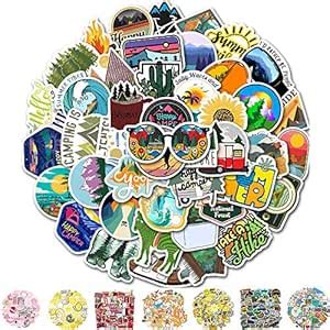 Laptop Stickers, Waterproof Vinyl Sticker 50 Pcs, Cute Funny Water ...