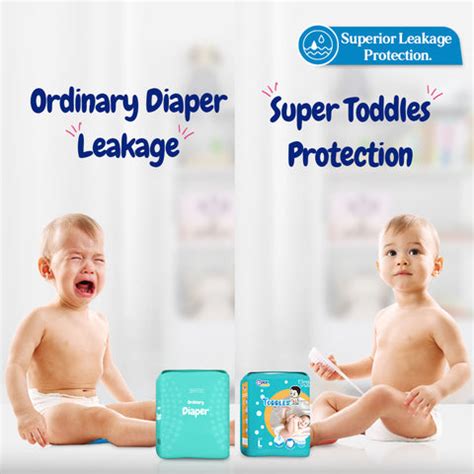 TODDLES Comfy Baby Diaper Pants- L Size (9-14kg), 30 Count (Pack of 1 ...