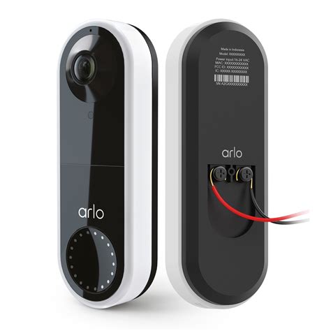 Arlo Wired Video Doorbell - HD Camera, 180° View, Night Vision, 2 Way ...