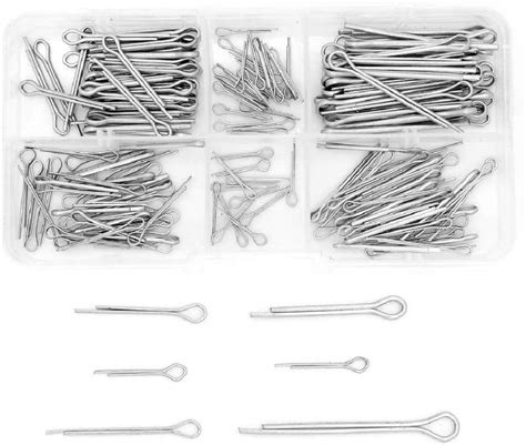 DollaTek 175Pcs 5Values Split Cotter Pin Zinc Plated Hitch Pins ...