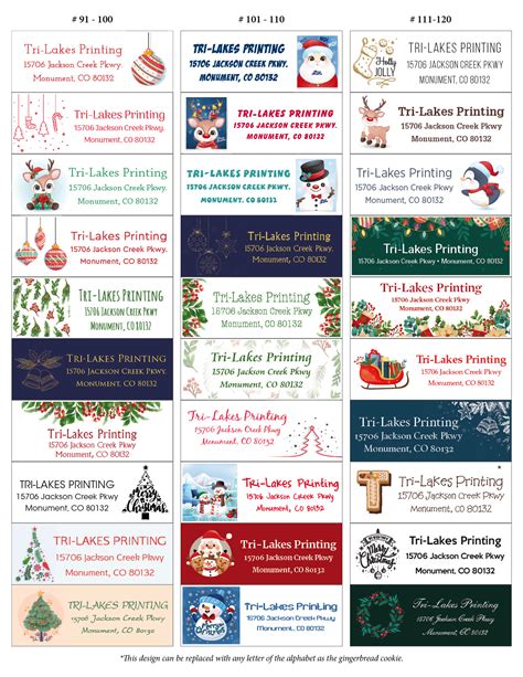 Christmas Address Labels - High Quality Printing Services