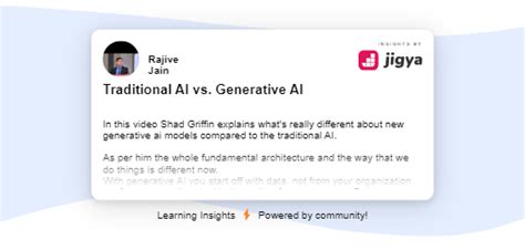 Traditional AI vs. Generative AI