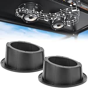 KEMIMOTO 2PCS Angled Speaker Enclosures Boxes Pods, Universal for 6.5 ...